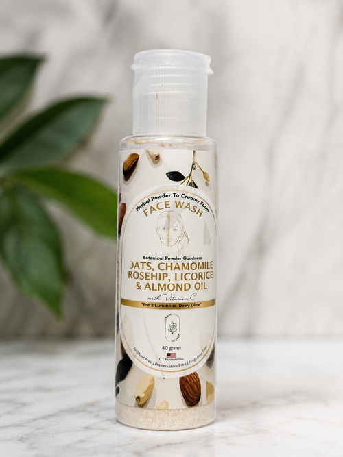 Herbal Powder-to-Creamy Foam Face Wash