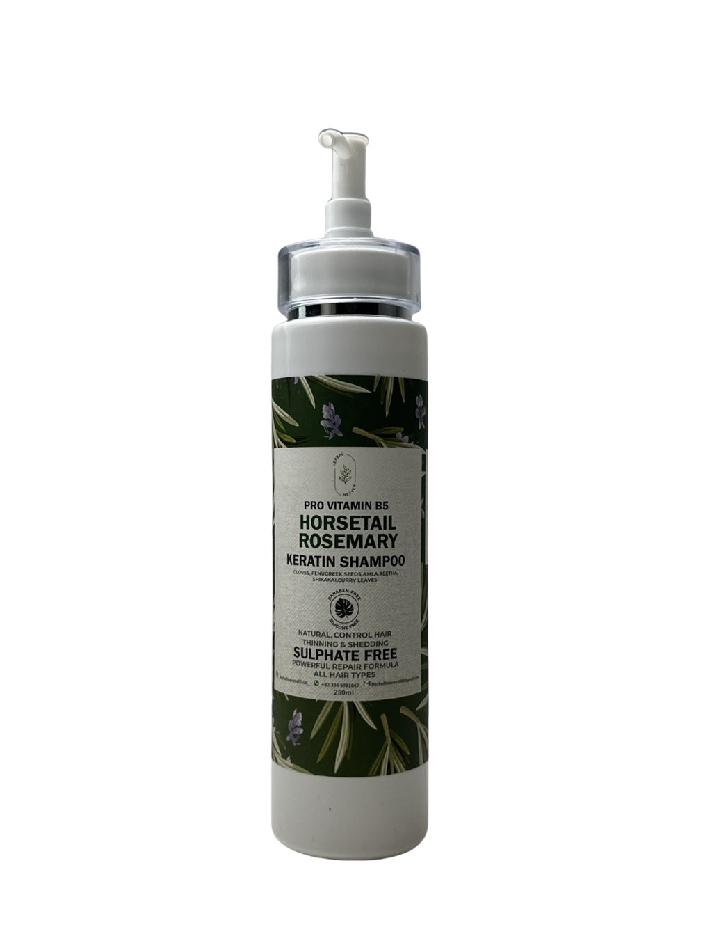 Herbal Heaven’s Pro-Vitamin B5 Horsetail &amp; Rosemary Keratin Shampoo