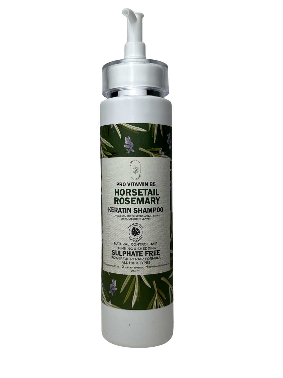 Herbal Heaven’s Pro-Vitamin B5 Horsetail &amp; Rosemary Keratin Shampoo